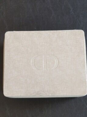 Dior Gold-Beige Embossed Accessory Case